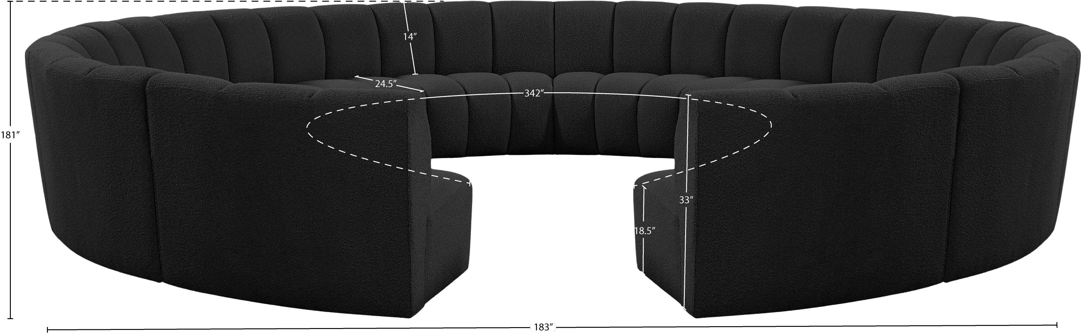Tissu Boucle Infini 12pc. En coupe