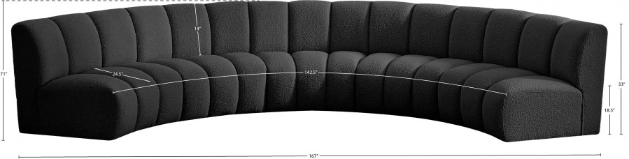 Tissu boucle infini 5pc. En coupe