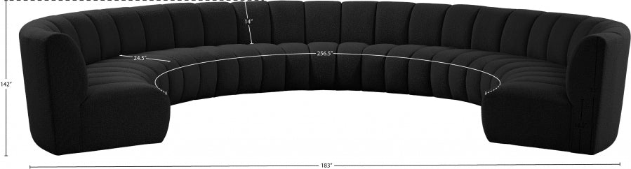Tissu Boucle Infini 9pc. En coupe