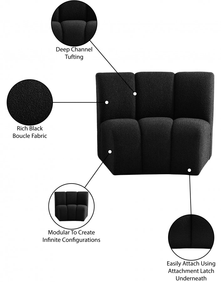 Chaise modulaire en tissu Infinity Boucle