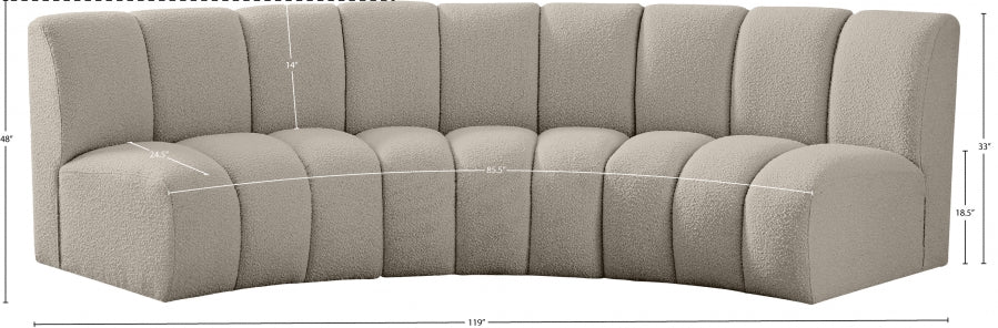 Canapé en tissu Infinity Boucle