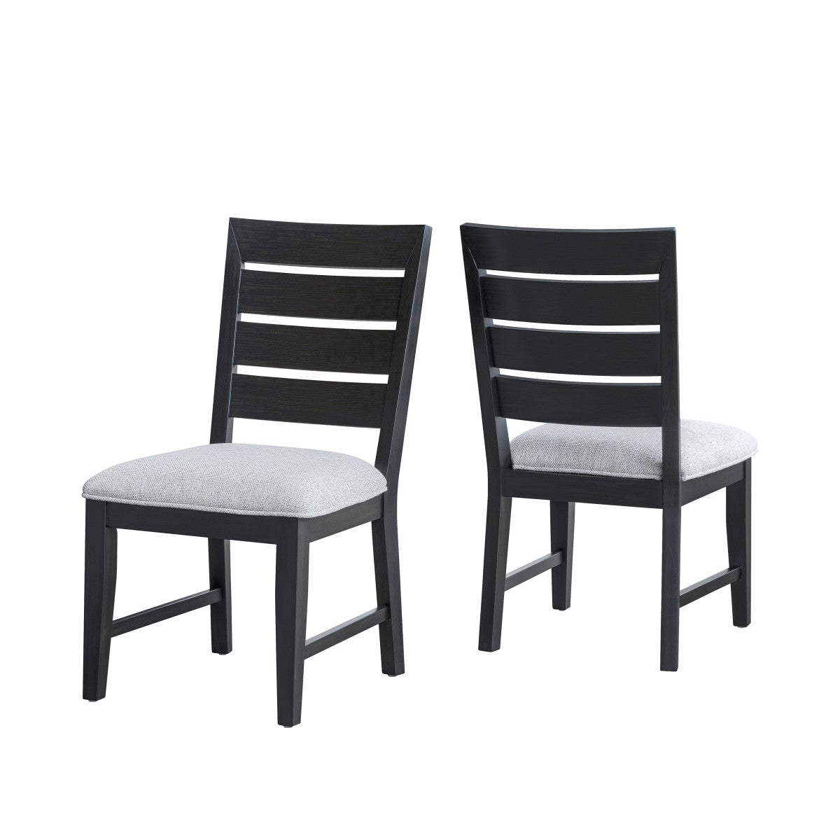 Chaises Ottilie en Acacia Noir | Ensemble de 2 et Mousse Mémoire