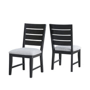 Chaises Ottilie en Acacia Noir | Ensemble de 2 et Mousse Mémoire