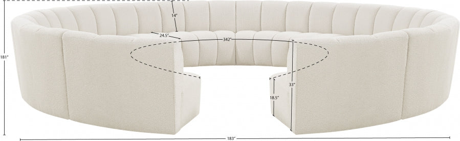 Tissu Boucle Infini 12pc. En coupe