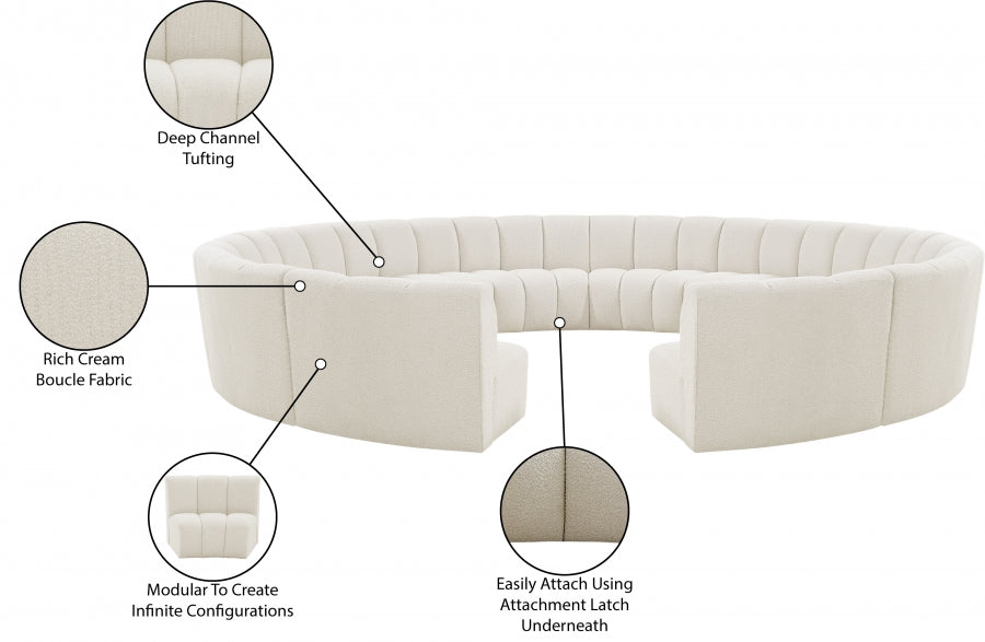 Tissu Boucle Infini 12pc. En coupe