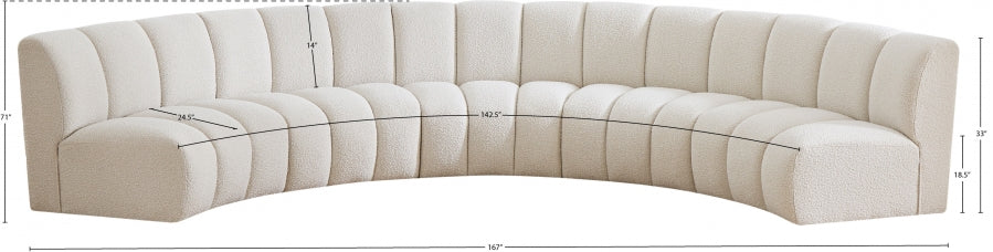 Tissu boucle infini 5pc. En coupe