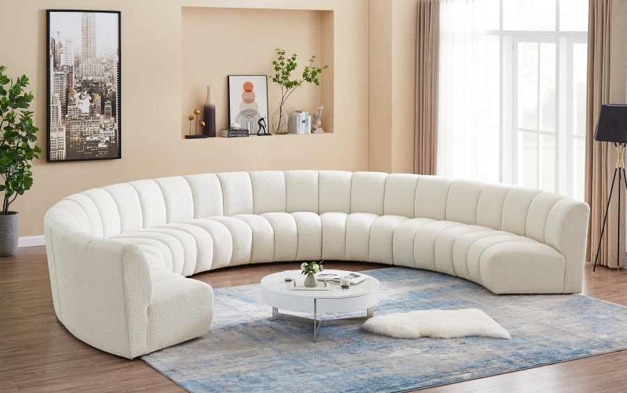 Tissu boucle infini 8pc. En coupe