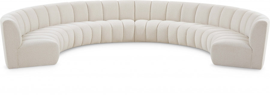 Tissu boucle infini 8pc. En coupe
