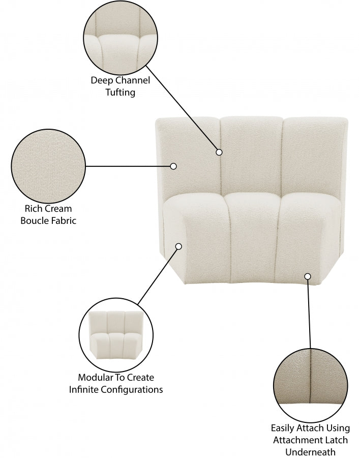 Chaise modulaire en tissu Infinity Boucle