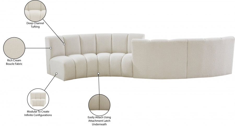 Tissu Boucle Infini 4pc. En coupe