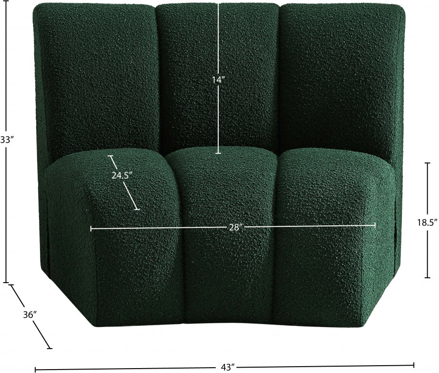 Chaise modulaire en tissu Infinity Boucle