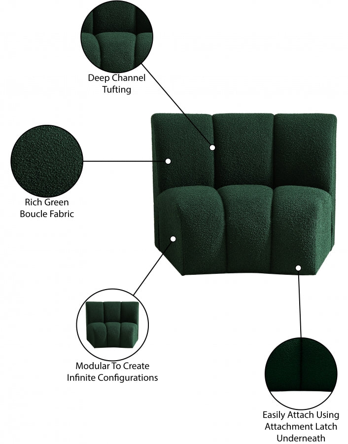 Chaise modulaire en tissu Infinity Boucle