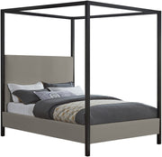 Lit double en tissu texturé en lin James