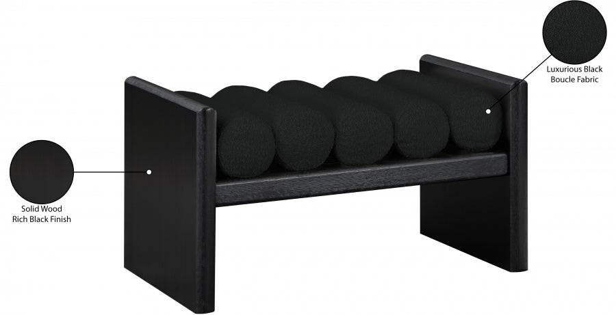 Banc en tissu boucle Waverly