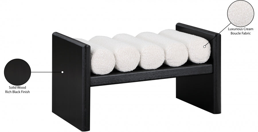 Banc en tissu boucle Waverly