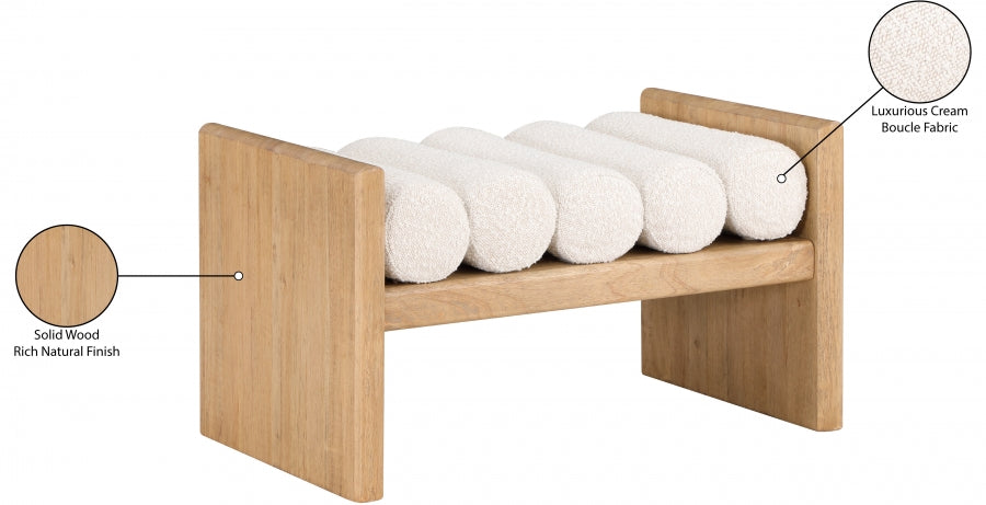 Banc en tissu boucle Waverly