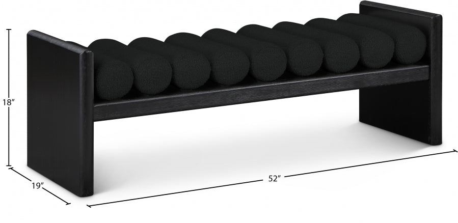 Banc en tissu boucle Waverly