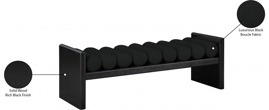 Banc en tissu boucle Waverly