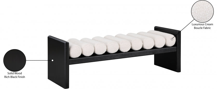 Banc en tissu boucle Waverly