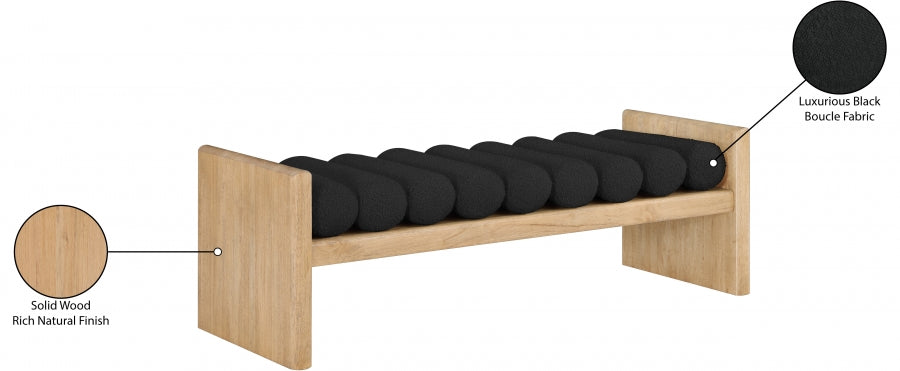 Banc en tissu boucle Waverly