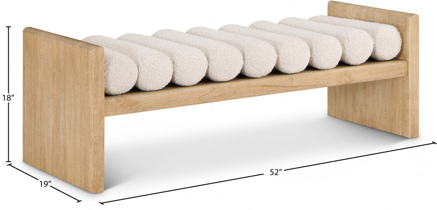 Banc en tissu boucle Waverly