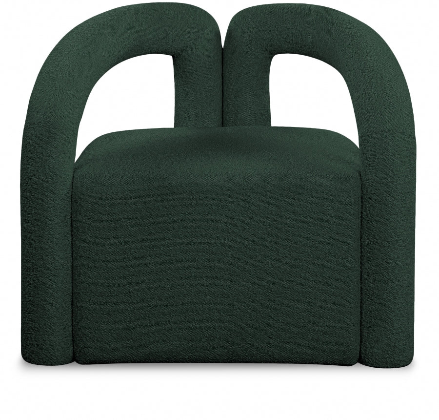 Fauteuil d'appoint en tissu boucle Otto