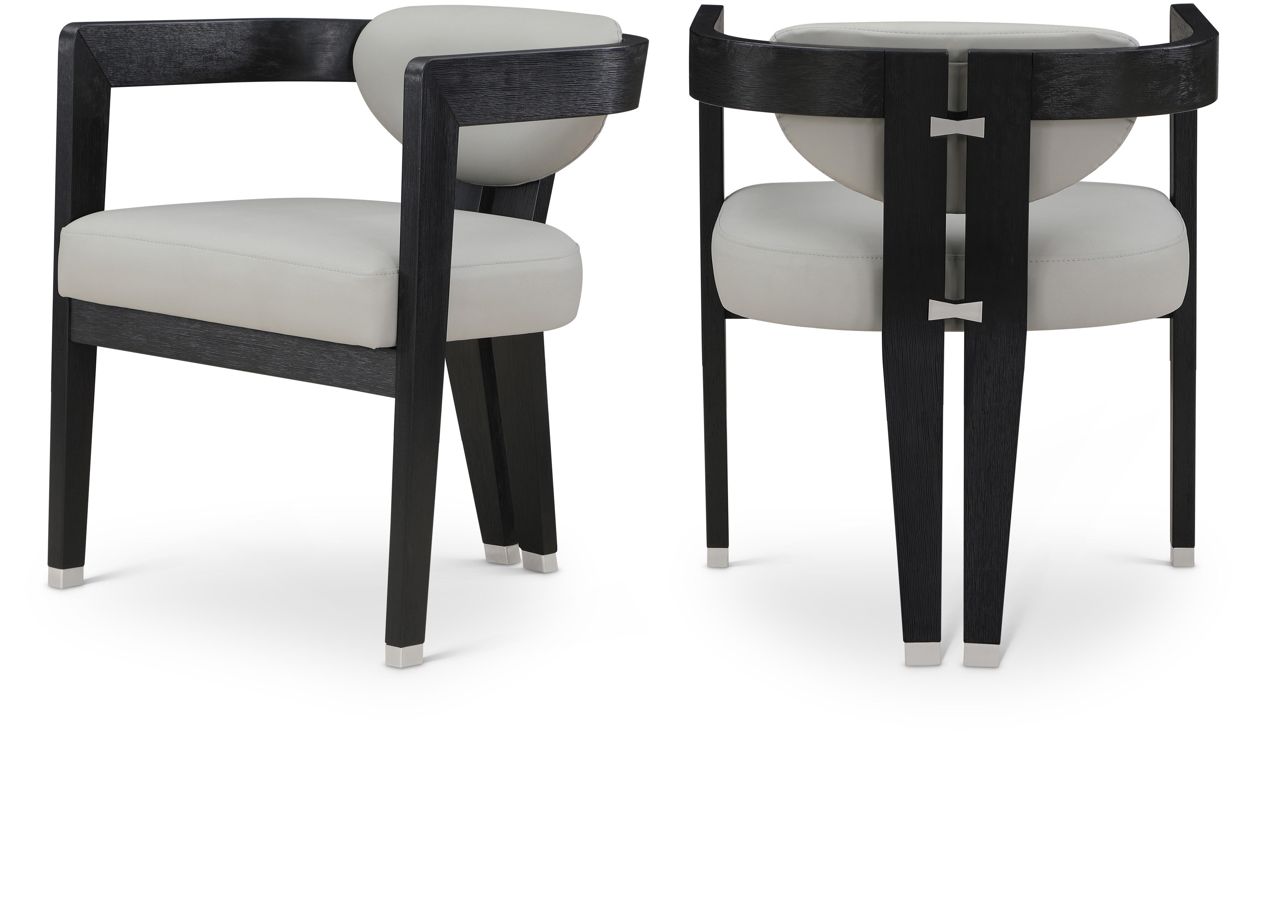 Chaise de salle à manger en cuir végétalien Carlyle