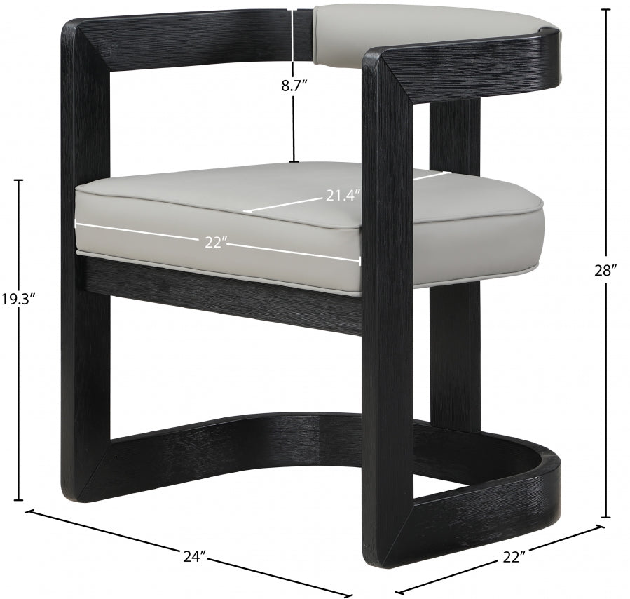 Chaise de salle à manger en cuir végétalien Manchester
