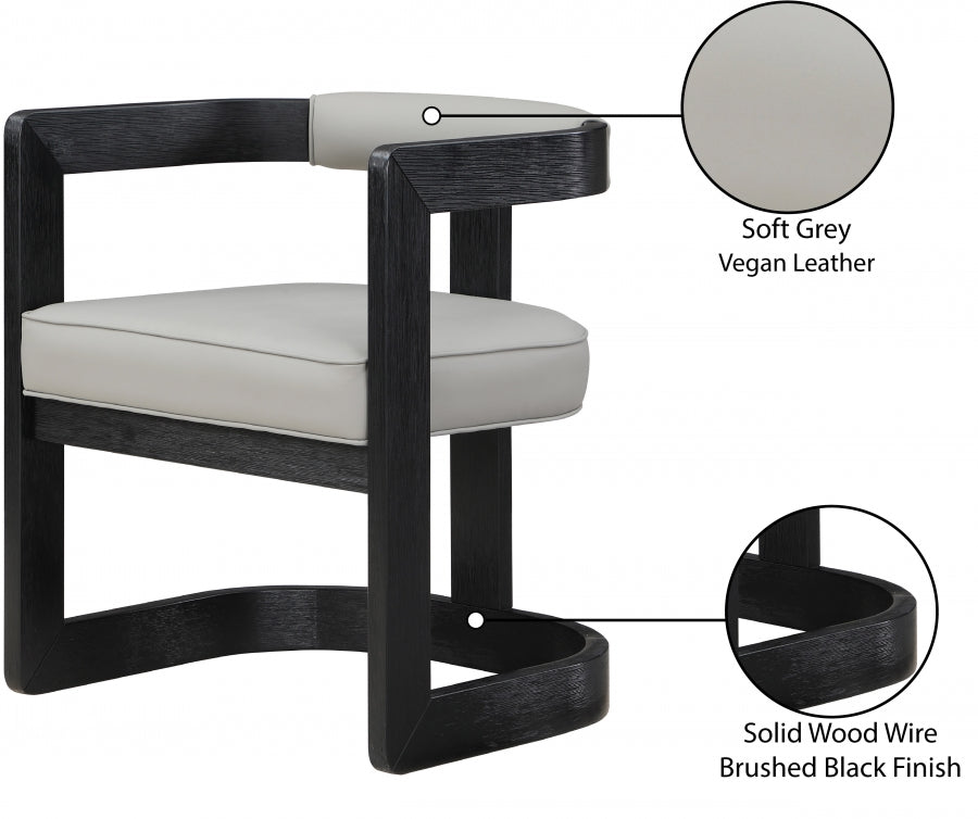 Chaise de salle à manger en cuir végétalien Manchester