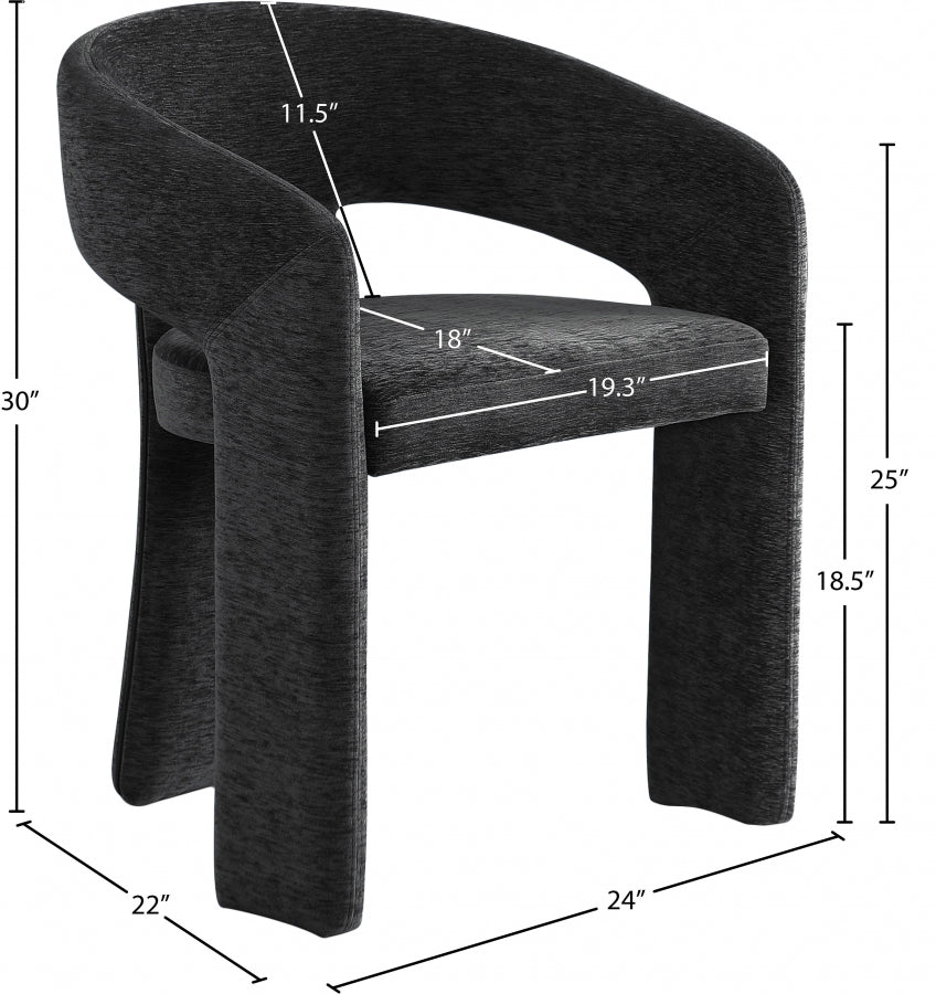 Chaise de salle à manger en tissu Rendition