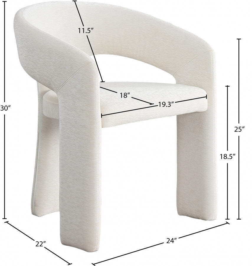 Chaise de salle à manger en tissu Rendition