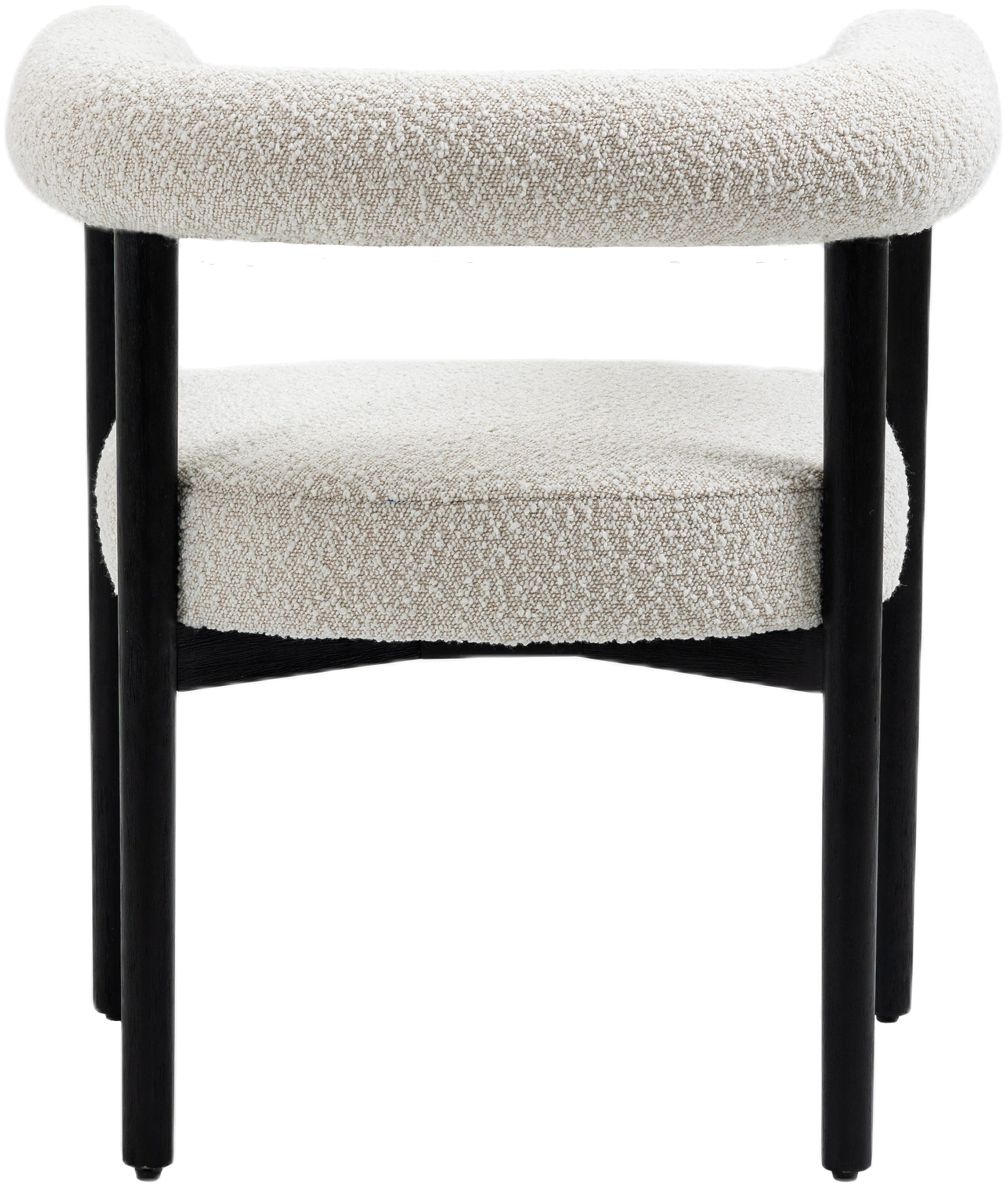 Chaise de salle à manger en tissu Hyatt Boucle