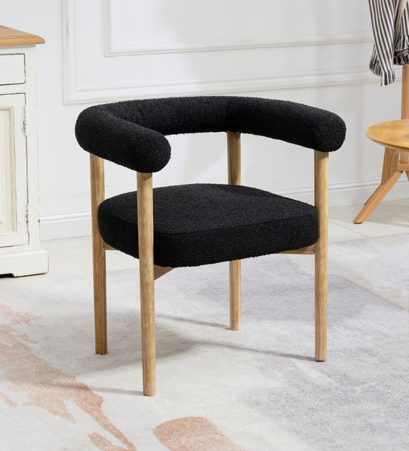 Chaise de salle à manger en tissu Hyatt Boucle