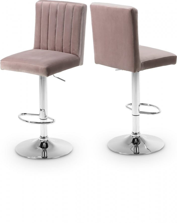Barre réglable en velours Joel | Tabouret de comptoir