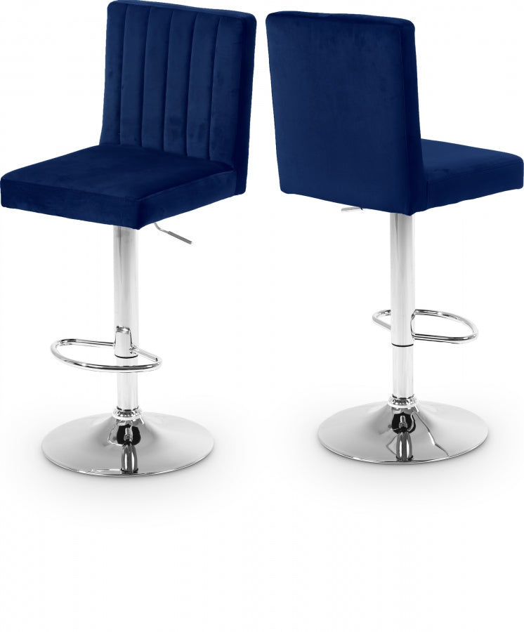 Barre réglable en velours Joel | Tabouret de comptoir