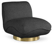 Fauteuil d'appoint pivotant en tissu Boucle Geneva