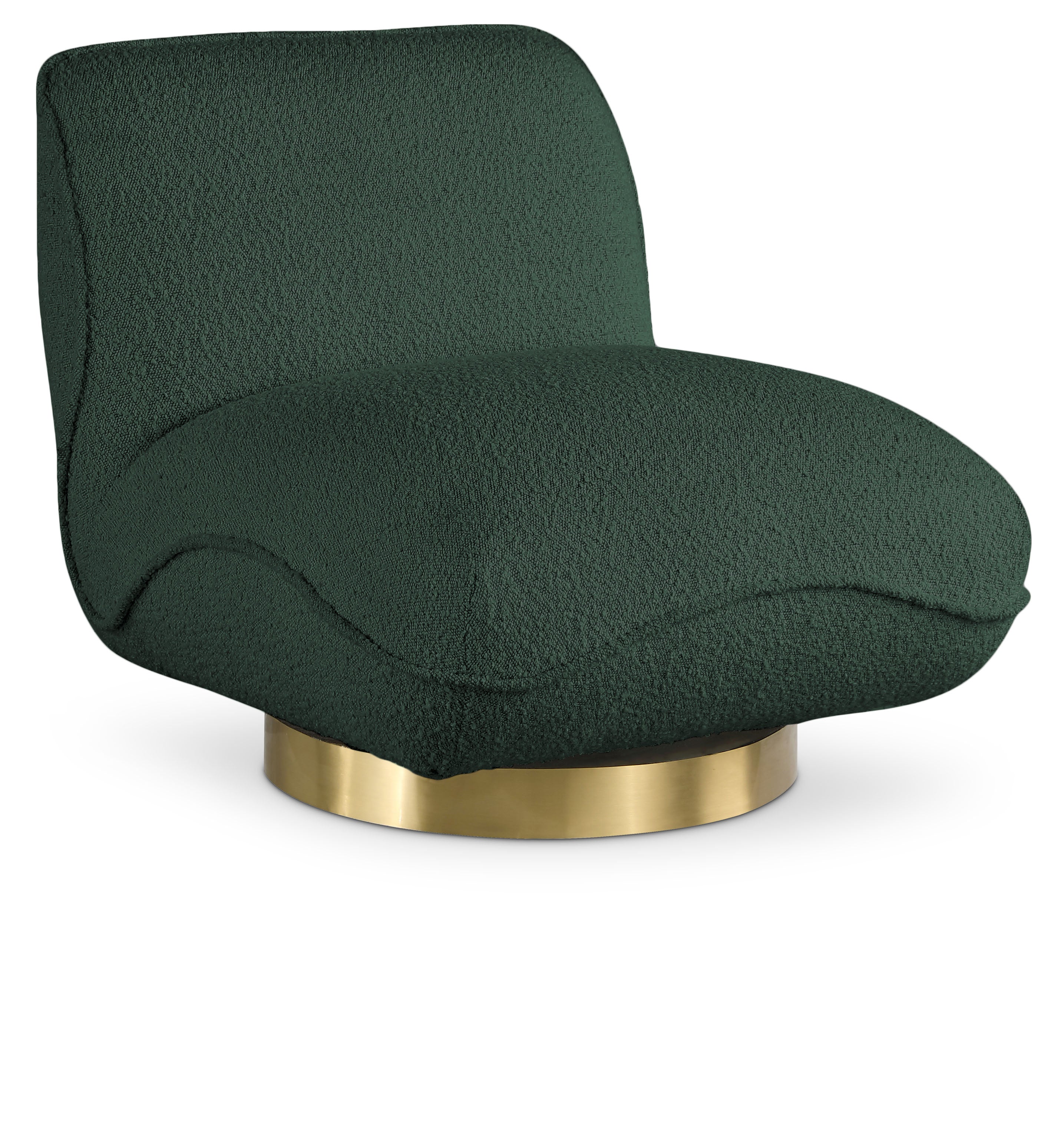 Fauteuil d'appoint pivotant en tissu Boucle Geneva