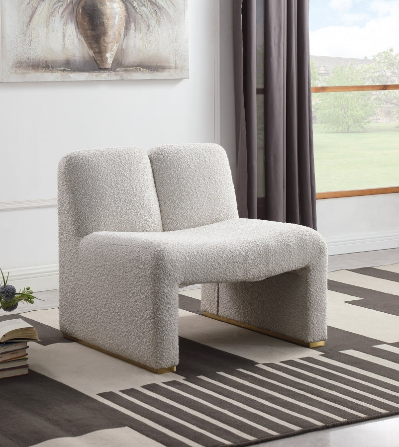 Fauteuil d'appoint en tissu boucle Alta