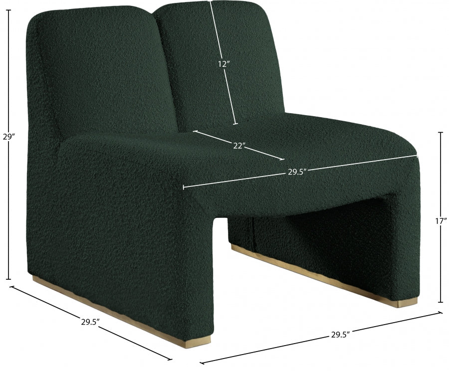 Fauteuil d'appoint en tissu boucle Alta