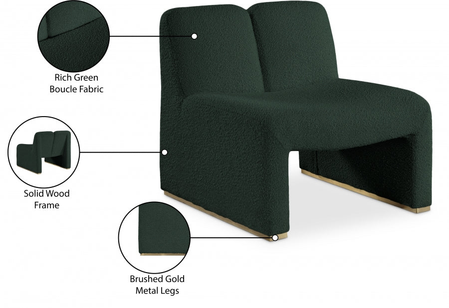 Fauteuil d'appoint en tissu boucle Alta