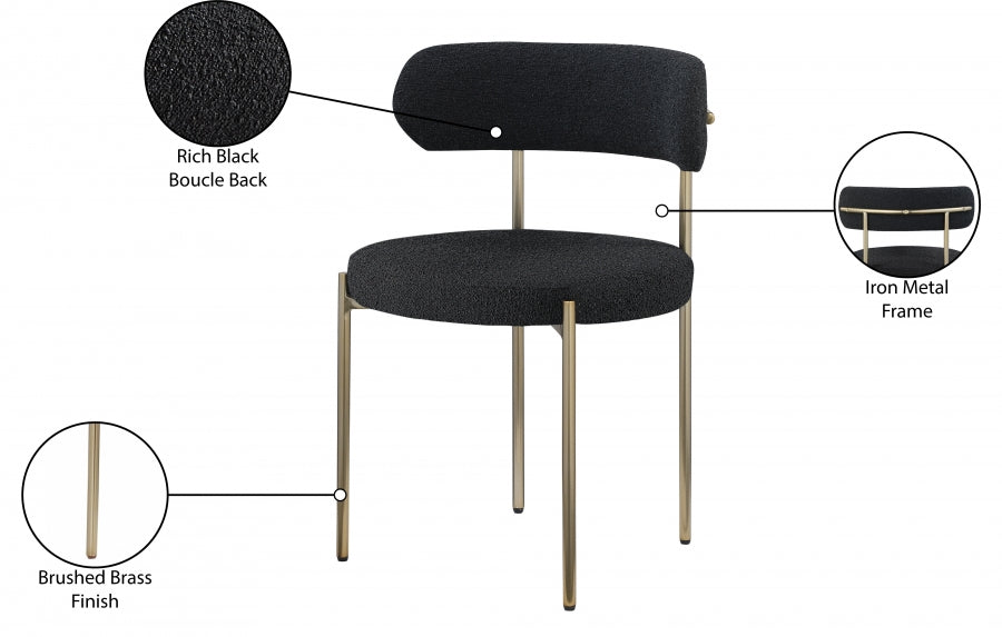 Chaise de salle à manger en tissu Beacon Boucle