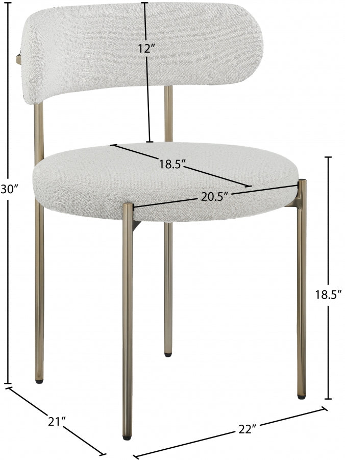 Chaise de salle à manger en tissu Beacon Boucle