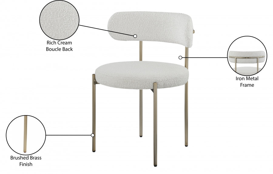 Chaise de salle à manger en tissu Beacon Boucle