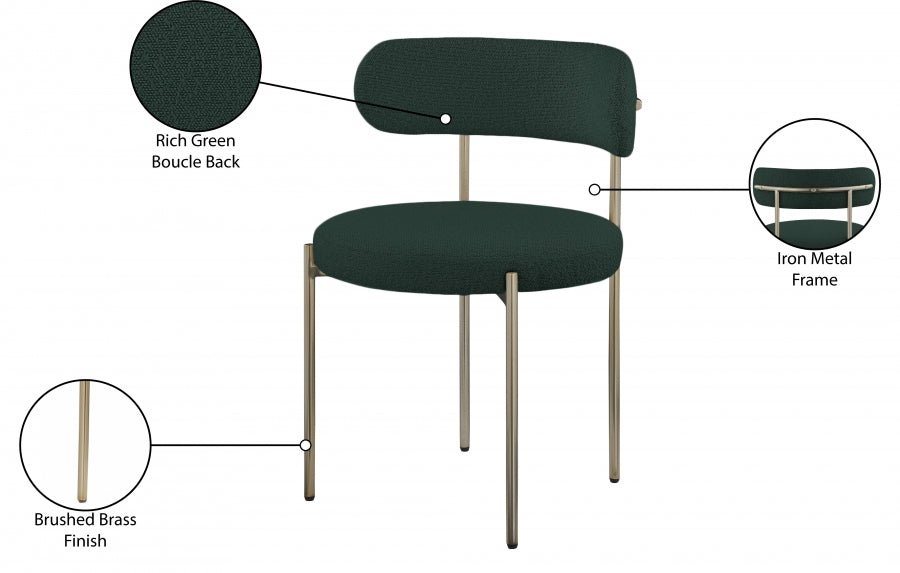 Chaise de salle à manger en tissu Beacon Boucle