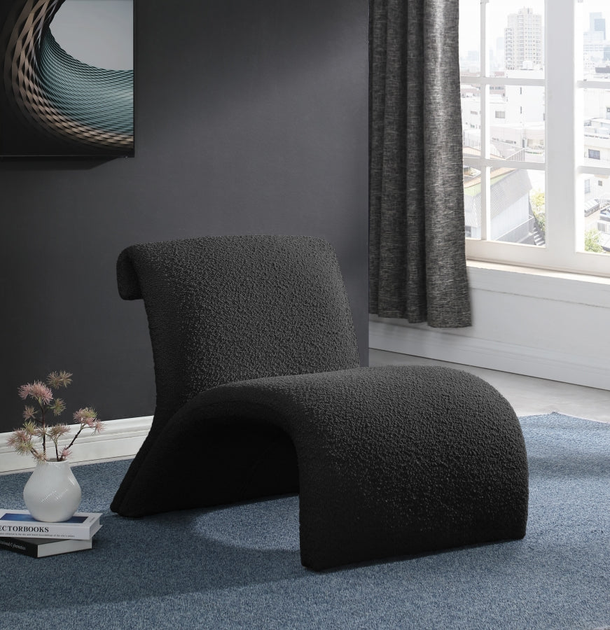 Fauteuil d'appoint en tissu boucle Mulberry