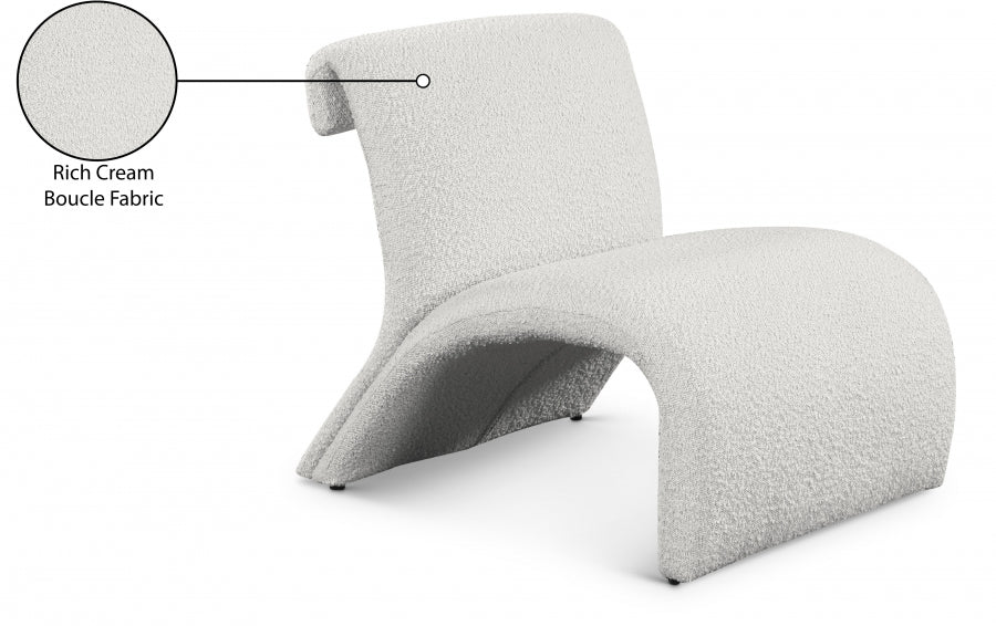 Fauteuil d'appoint en tissu boucle Mulberry