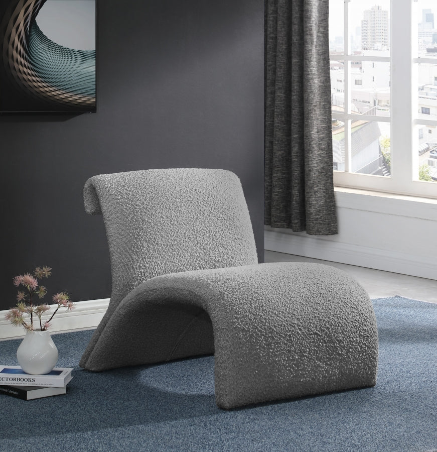 Fauteuil d'appoint en tissu boucle Mulberry