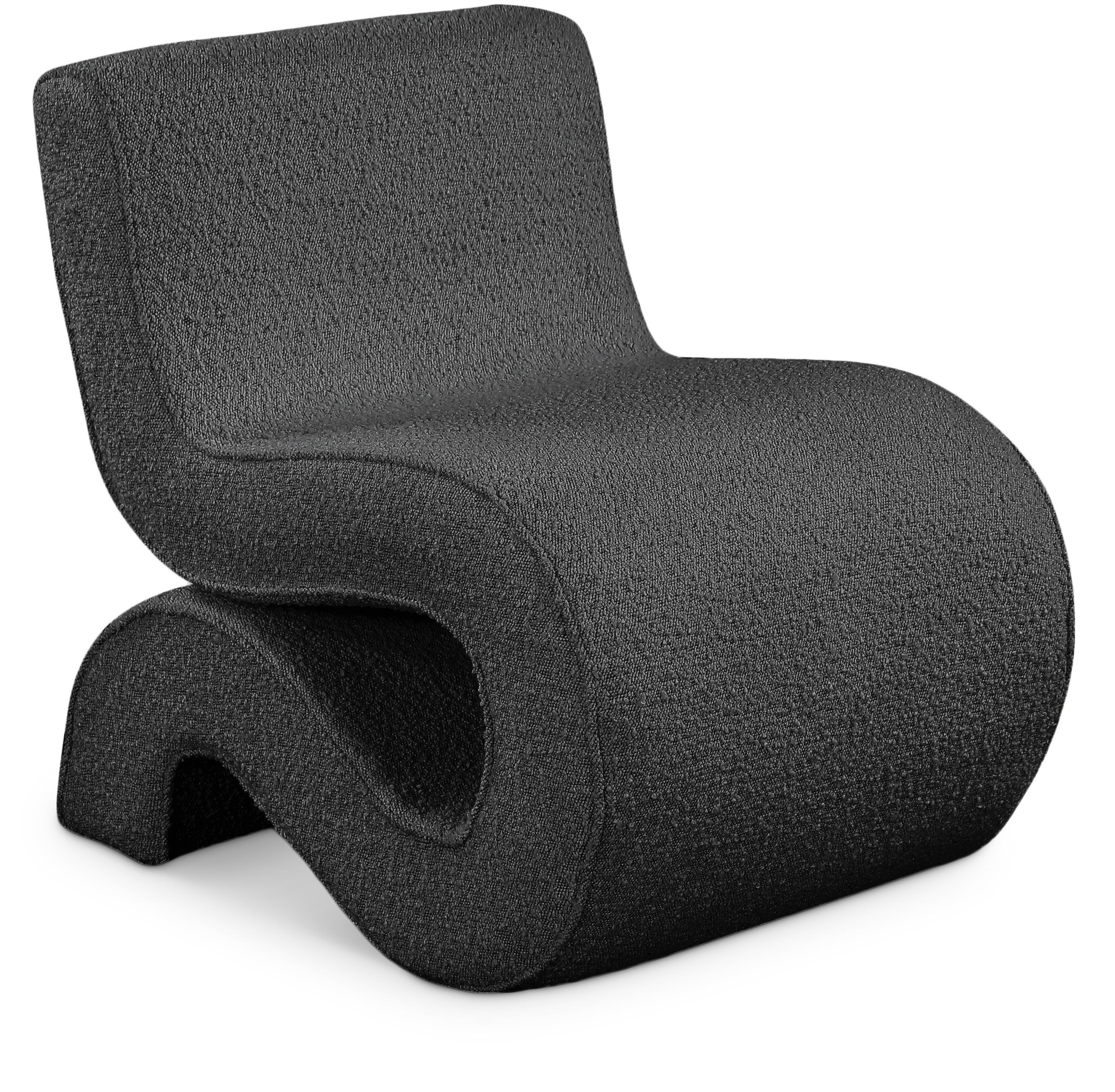 Fauteuil d'appoint en tissu boucle Désirée