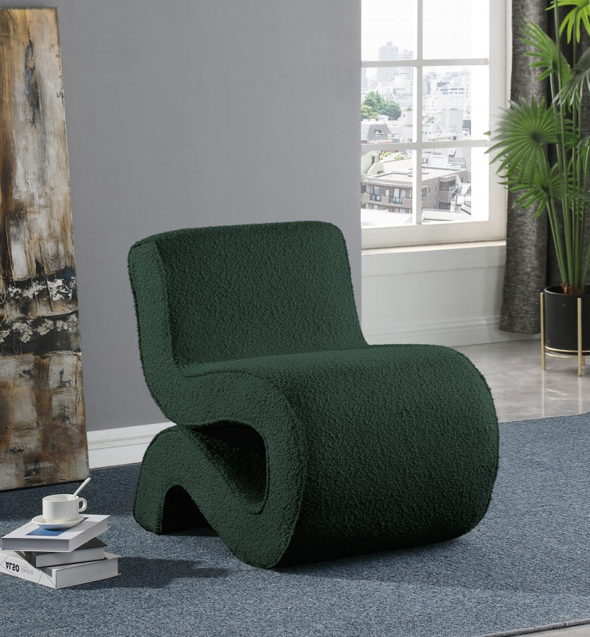 Fauteuil d'appoint en tissu boucle Désirée
