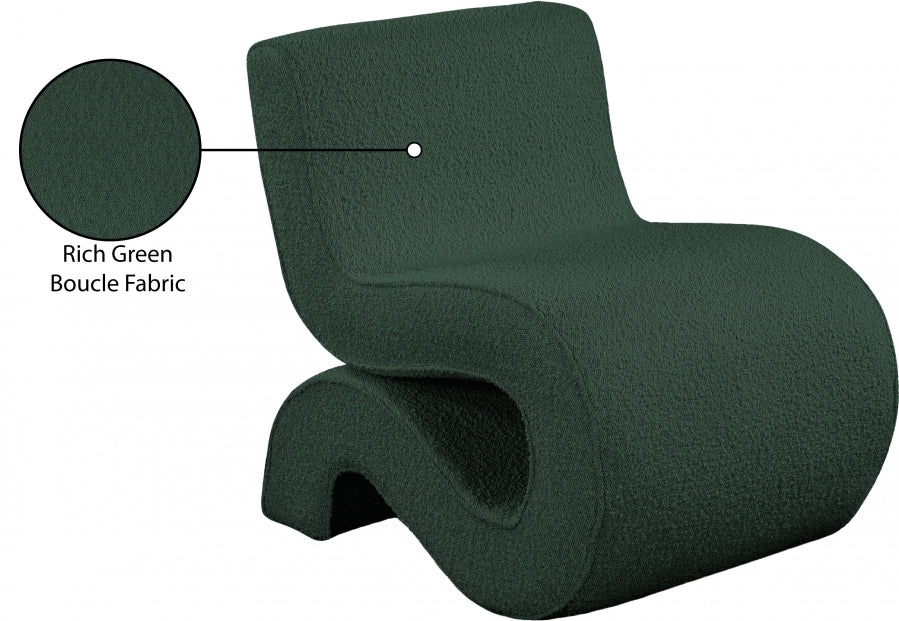 Fauteuil d'appoint en tissu boucle Désirée